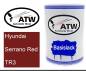 Preview: Hyundai, Serrano Red, TR3: 500ml Lackdose, von ATW Autoteile West.